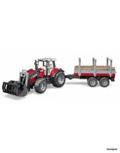 2046 Bruder Massey Ferguson 7480 Mit Frontlader
