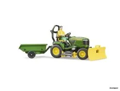 21049 Bruder Ohn Deere Zitmaaier Met Aanhanger En Tuinman -Bruder Verkoopwinkel BR21049 2
