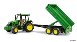 2108 Bruder John Deere 5115M + Bordwandanhänger -Bruder Verkoopwinkel BR2108 2
