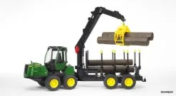 2133 Bruder John Deere 1210E Rückezug M. Greifer -Bruder Verkoopwinkel BR2133 2