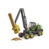 2135 Bruder John Deere 1270G Harvester Mit Baumstamm