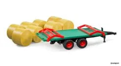 2220 Bruder Ballentransportanh. M. 8 Rundballen -Bruder Verkoopwinkel BR2220 2