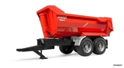 2225 Bruder Krampe Tandem-Halfpipe-Kippanhänger -Bruder Verkoopwinkel BR2225 2