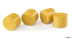 2344 Bruder Zubehör:4 Rundballen Ockerbraun