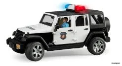 2526 Bruder Jeep Wrangler UR Polizei+L&S+Polizist -Bruder Verkoopwinkel BR2526 2