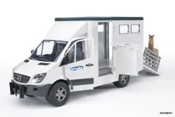 2533 Bruder MB Sprinter Tiertransporter Inklusive Pferd -Bruder Verkoopwinkel BR2533 2