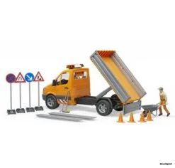 2537 Bruder MB Sprinter Wegenbouw Met Licht En Geluid 1:16 -Bruder Verkoopwinkel BR2537 3