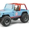 2541 Bruder Jeep Cross Country Racer Blau Mit Rennf. -Bruder Verkoopwinkel BR2541