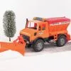 2572 Bruder Unimog Winterdienst Mit Räumschild