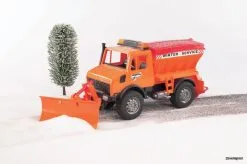 2572 Bruder Unimog Winterdienst Mit Räumschild