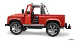 2591 Bruder Land Rover Defender Pick Up -Bruder Verkoopwinkel BR2591 4