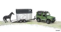2592 Bruder Land Rover Defender+Anhänger+Pferd -Bruder Verkoopwinkel BR2592 2
