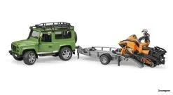 2594 Bruder Land Rover Defender Met Sneeuwscooter 1:16 -Bruder Verkoopwinkel BR2594 3