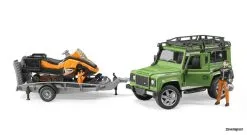 2594 Bruder Land Rover Defender Met Sneeuwscooter 1:16 -Bruder Verkoopwinkel BR2594 6