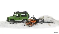 2594 Bruder Land Rover Defender Met Sneeuwscooter 1:16 -Bruder Verkoopwinkel BR2594 8