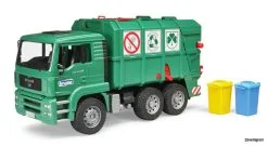 2753 Bruder MAN TGA Müll-LKW Grün