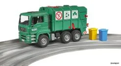 2753 Bruder MAN TGA Müll-LKW Grün -Bruder Verkoopwinkel BR2753 6