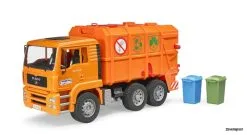 2760 Bruder MAN TGA Müll-LKW Orange