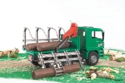 2769 Bruder MAN TGA Holztransport-LKW Mit Ladekran