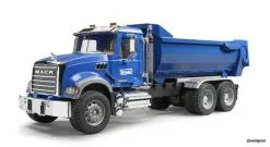2823 Bruder MACK Granite Halfpipe Kipp-LKW