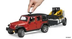 2925 Bruder JEEP Wrangler UR Mit Anhänger Und CAT Kompaktlader -Bruder Verkoopwinkel BR2925 3