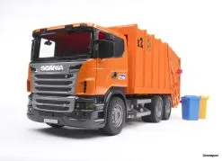 3560 Bruder Scania R-Serie Müll-LKW (orange) -Bruder Verkoopwinkel BR3560 1