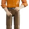 60007 Bruder Bworld Mann, Heller Hauttyp, Braune Hose