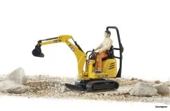 62002 Bruder Mikrobagger 8010CTS + Bauarbeiter -Bruder Verkoopwinkel BR62002 2