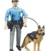 62150 Bruder Bworld Polizist Mit Hund -Bruder Verkoopwinkel BR62150
