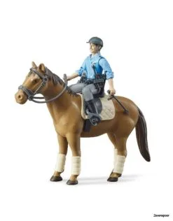 62507 Bruder Bworld Berittener Polizist