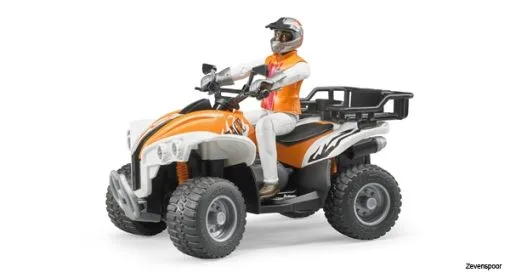 63000 Bruder Bworld Figurenset-Quad Mit Fahrer -Bruder Verkoopwinkel BR63000