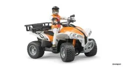 63000 Bruder Bworld Figurenset-Quad Mit Fahrer -Bruder Verkoopwinkel BR63000 1