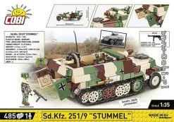 2283 Cobi Bouw Sets Sd.Kfz. 251/9 Stummel -Bruder Verkoopwinkel CO2283 1