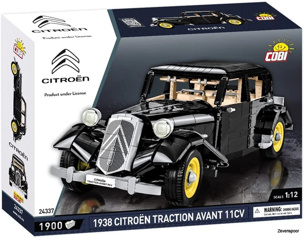 Cobi Bouw Sets 24336 Cobi 1938 Citroën Traction Avant 11CV 1:12 Executive Edition 4 Cobi Bouw Sets 24336 Cobi 1938 Citroën Traction Avant 11CV 1:12 Executive Edition - Afbeelding 2