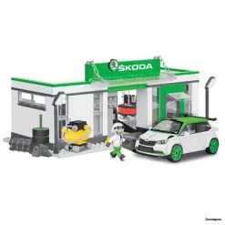 24580 Cobi Bouw Sets Skoda Fabia R5 Racing Garage -Bruder Verkoopwinkel CO24580 2