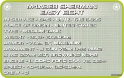 Cobi Bouw Sets 2533 Cobi M4A3E8 Sherman Easy Eight -Bruder Verkoopwinkel CO2533 11