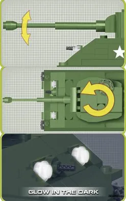 2705 Cobi Bouw Sets M4A3E8 Sherman -Bruder Verkoopwinkel CO2705 6