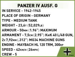 Cobi Bouw Sets 2714 Cobi WWII PANZER IV Ausf.D -Bruder Verkoopwinkel CO2714 4