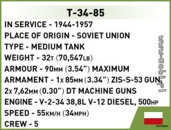 Cobi Bouw Sets 2716 Cobi WWII T-34-85 -Bruder Verkoopwinkel CO2716 3