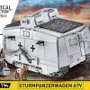Cobi Bouw Sets 2989 Cobi GREAT WAR STURMPANZERWAGEN A7V -Bruder Verkoopwinkel CO2989