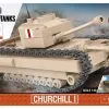 3064 Cobi Bouw Sets Churchill I Tank / 1:48 Schaal -Bruder Verkoopwinkel CO3064