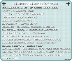 Cobi Bouw Sets 4828 Cobi U-Boot U-47 (TYP VIIB) -Bruder Verkoopwinkel CO4828 8