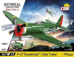 5736 Cobi Bouw Sets P-47 Thunderbolt & Tank Trailer – Executive Edition