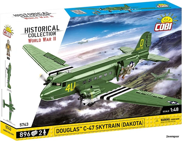5743 Cobi Bouw Sets Historical Collection World War II 5743 Douglas C-47 Skytrain DAKOTA 5743 4 5743 Cobi Bouw Sets Historical Collection World War II 5743 Douglas C-47 Skytrain DAKOTA 5743 - Afbeelding 2