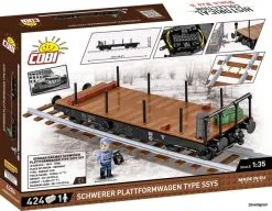 6284 Cobi Bouw Sets German Railway Platfrormwagen Typ SSY -Bruder Verkoopwinkel CO6284 2