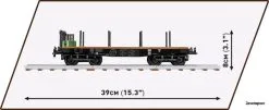 6284 Cobi Bouw Sets German Railway Platfrormwagen Typ SSY -Bruder Verkoopwinkel CO6284 3