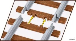 6284 Cobi Bouw Sets German Railway Platfrormwagen Typ SSY -Bruder Verkoopwinkel CO6284 6