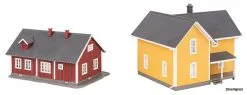 130604 Faller 2 Schwedenhäuser -Bruder Verkoopwinkel FA130604 2