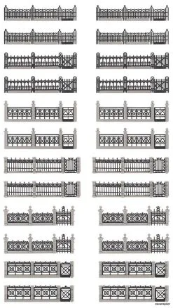 180417 Faller Eisenzäune-Set -Bruder Verkoopwinkel FA180417 2