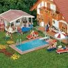 180542 Faller Swimming-Pool Und Gartenhaus